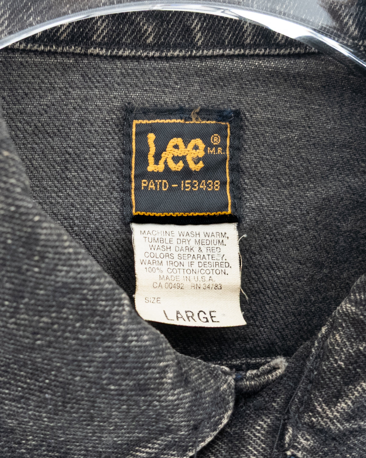 'Lee' black denim jacket