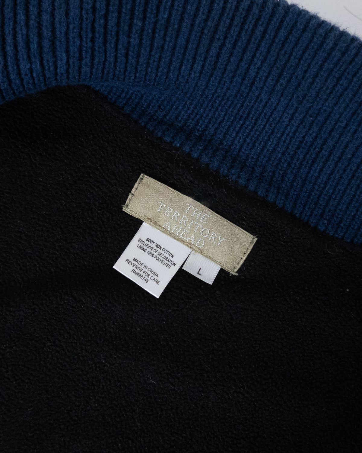 "THE TERRITORY AHEAD" cotton driver's knit
