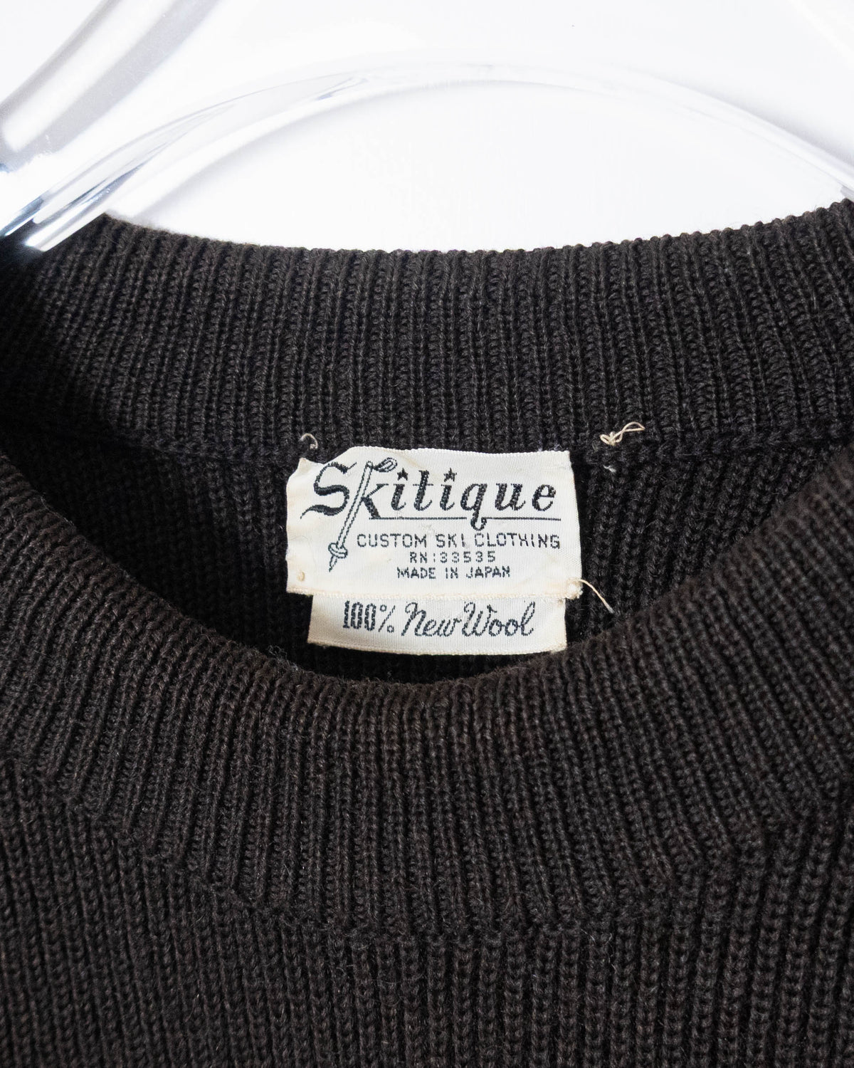 vintage wool ski knit sweater