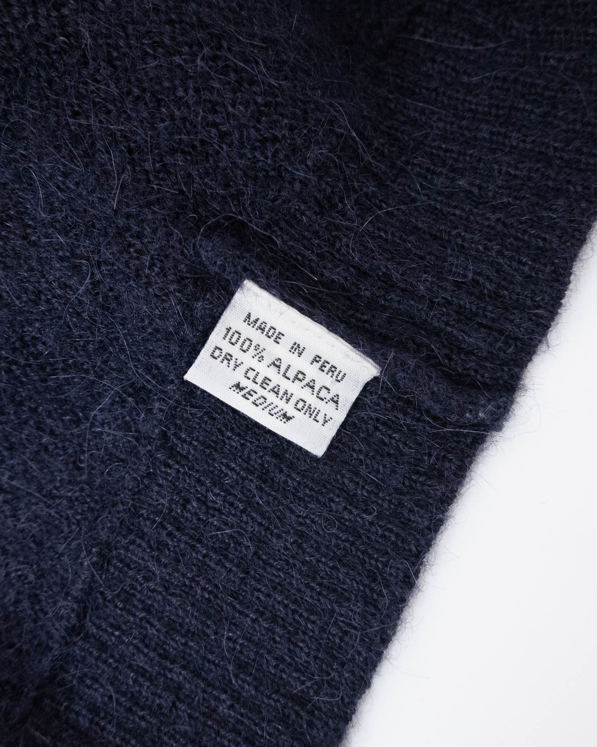 "Paul Stuart" half-zip alpaca knit sweater