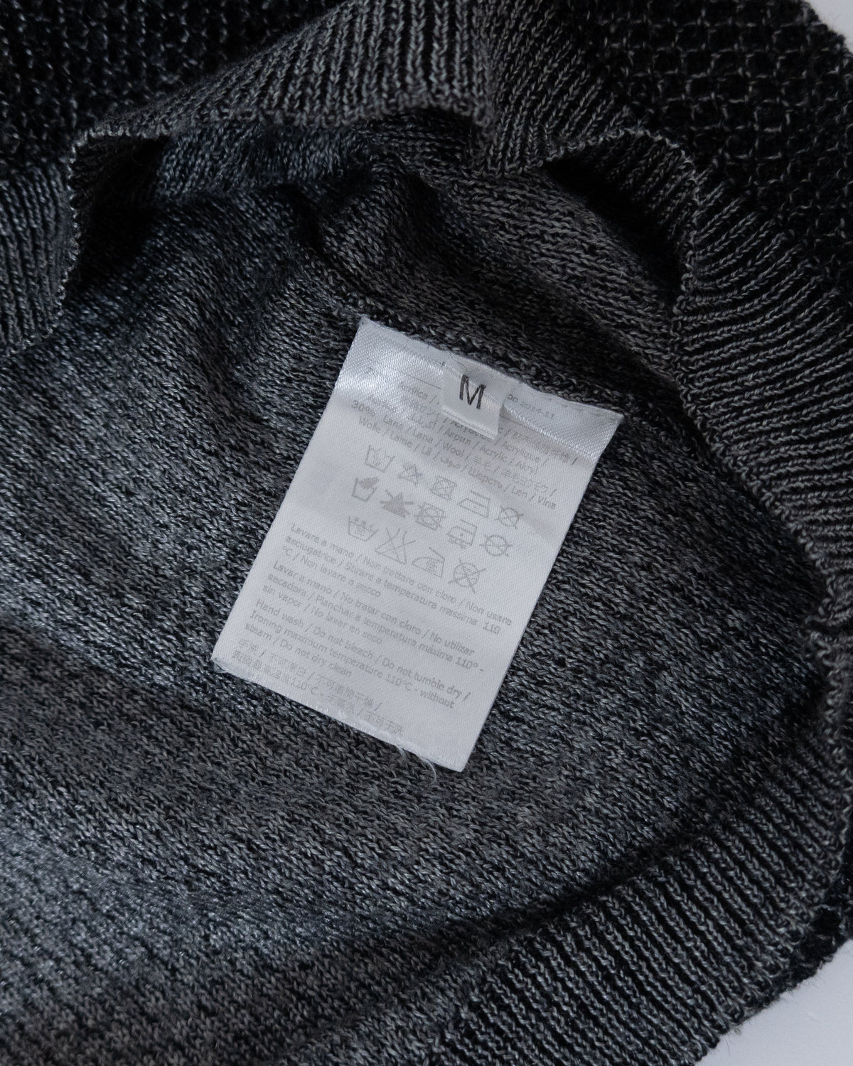 Honeycomb textured knit hoodie
