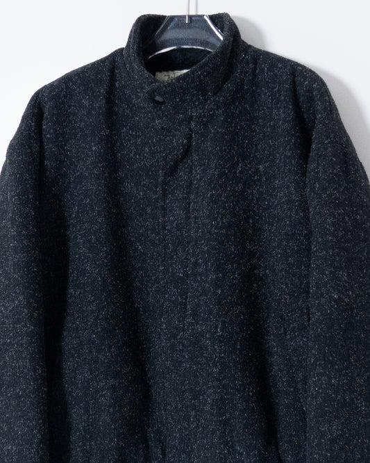 Fly-front wool blouson