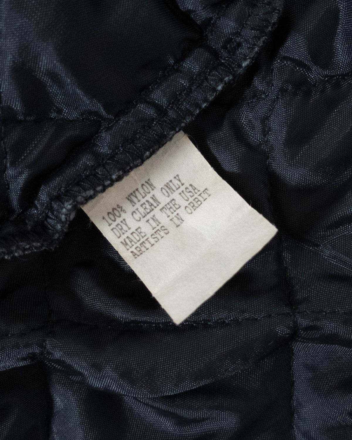 nylon quilting bomber jacket