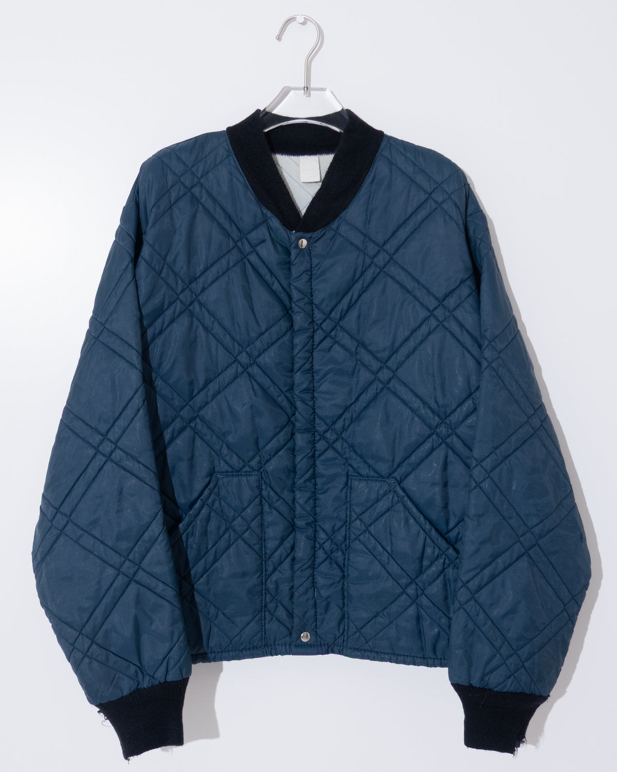 old diamond quilted nylon jacket