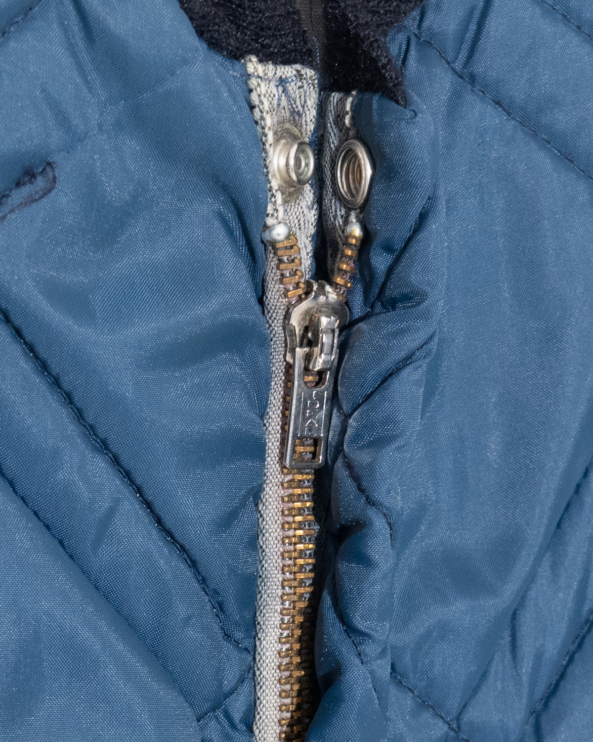old diamond quilted nylon jacket