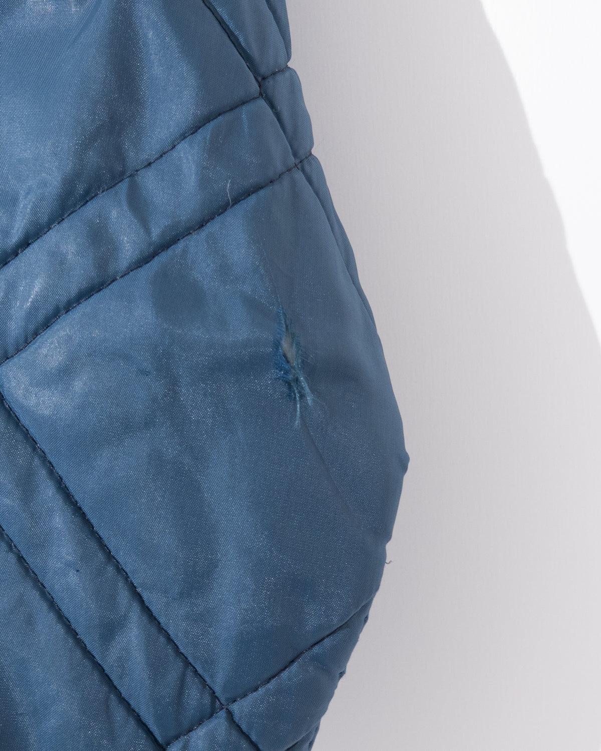 old diamond quilted nylon jacket