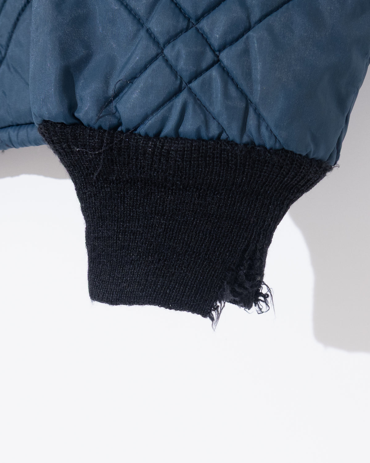 old diamond quilted nylon jacket