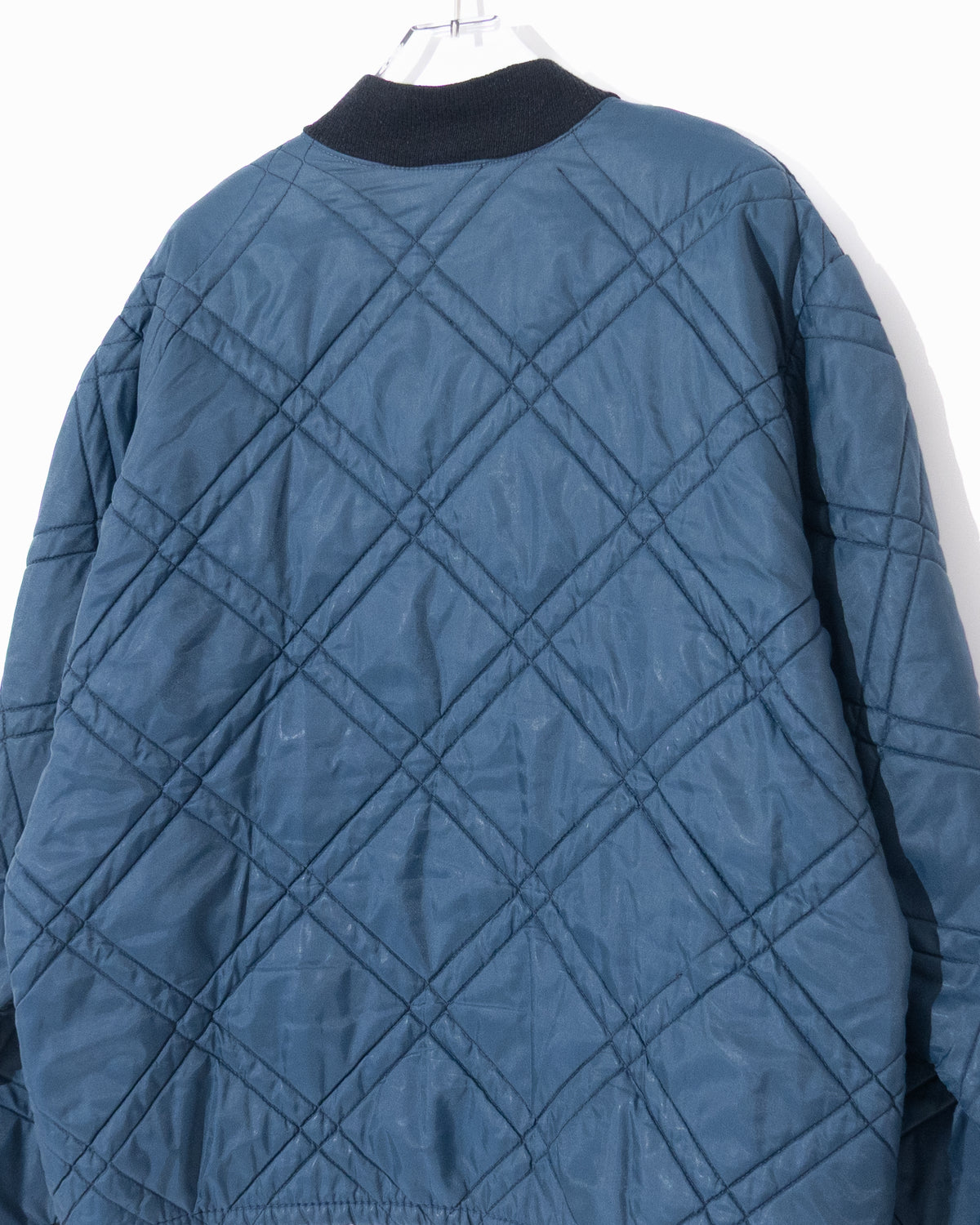 old diamond quilted nylon jacket