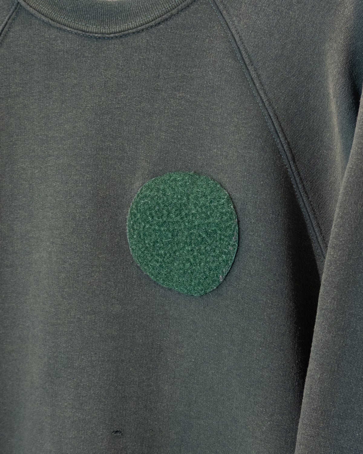 'EURO' velcro patch fade sweatshirt