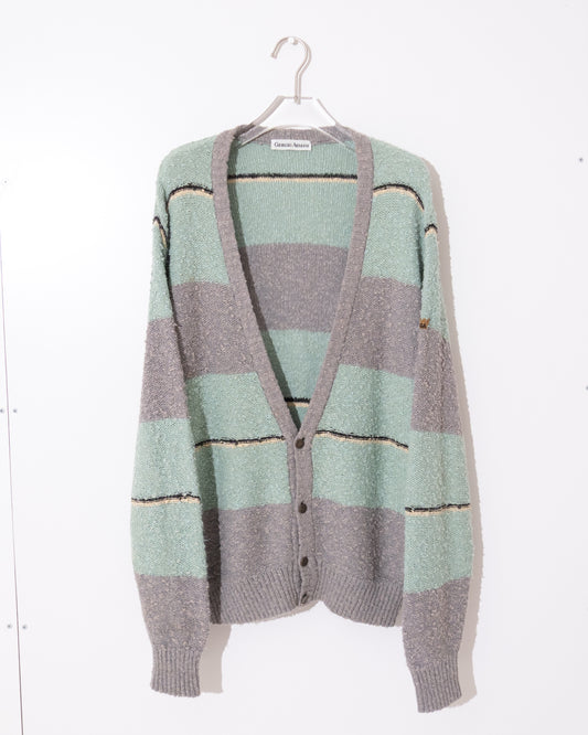 "Giorgio Armani" multi-stripe cardigan
