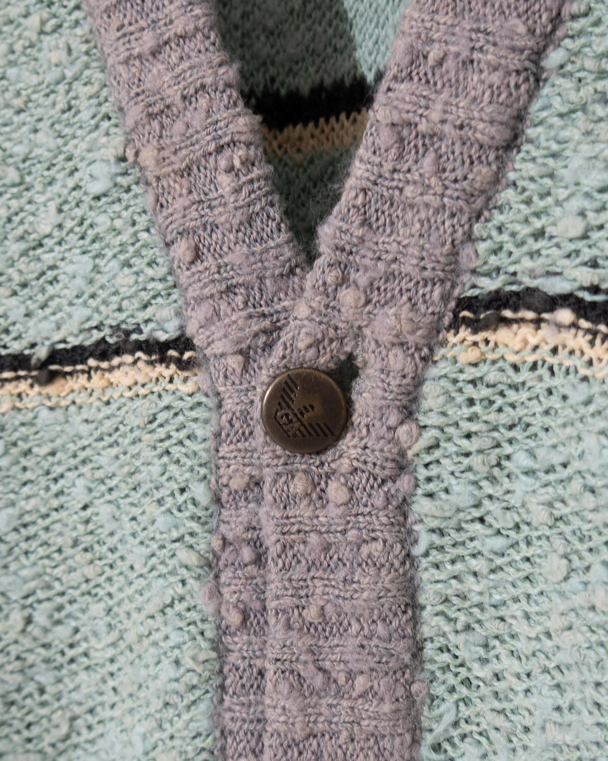 "Giorgio Armani" multi-stripe cardigan
