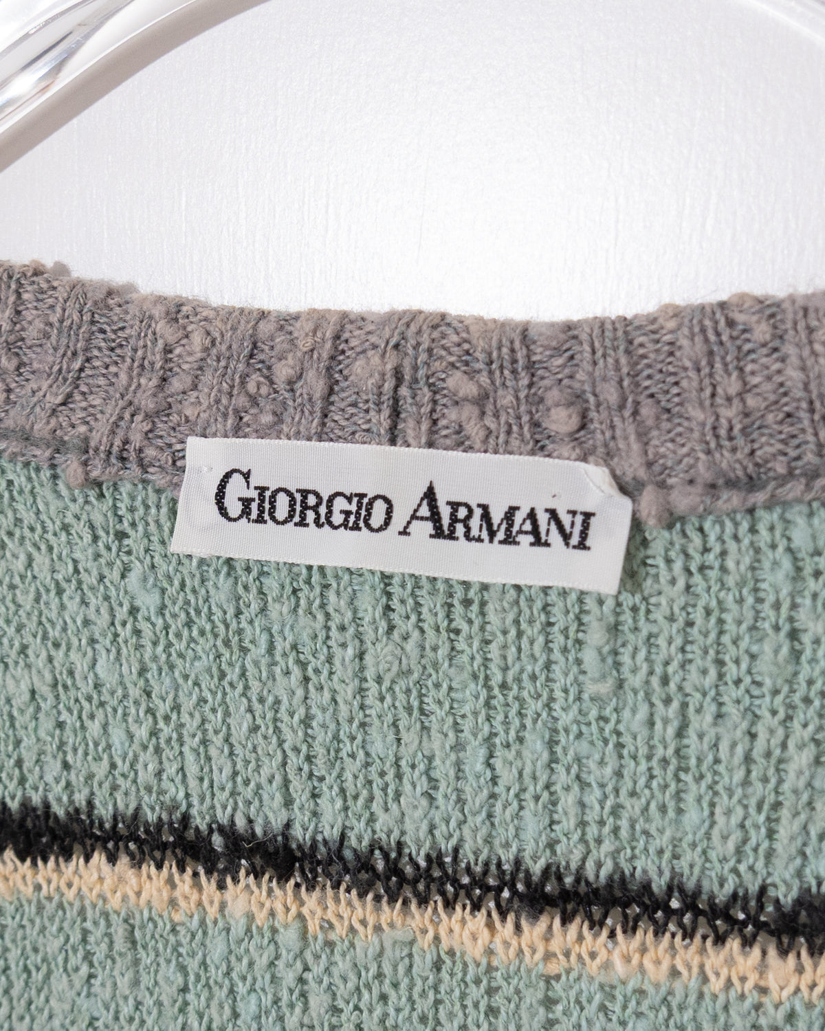 "Giorgio Armani" multi-stripe cardigan