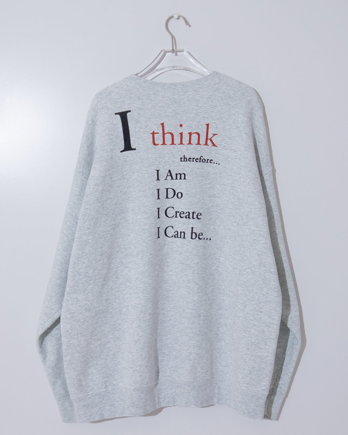 "Think" print sweatshirt
