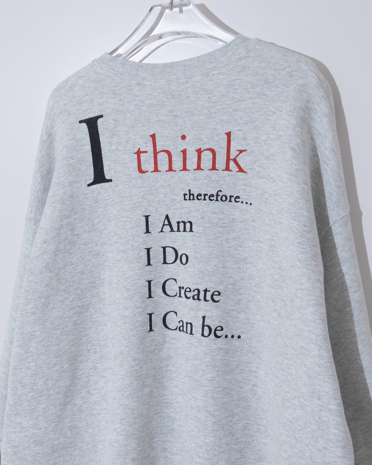"Think" print sweatshirt