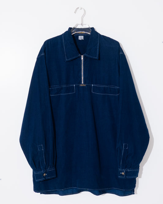 "MARITHÉ FRANÇOIS GIRBAUD" corduroy half-zip shirt