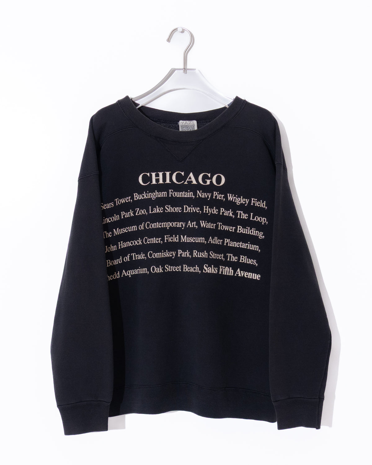 'MAZE' print sweatshirt
