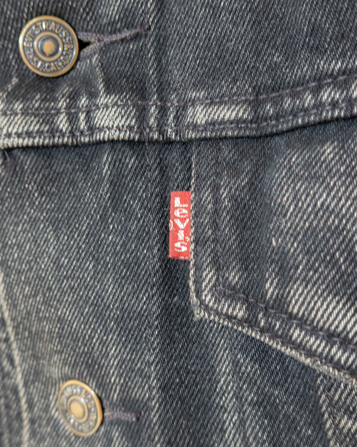 Euro 'Levi's' 70503 black denim jacket
