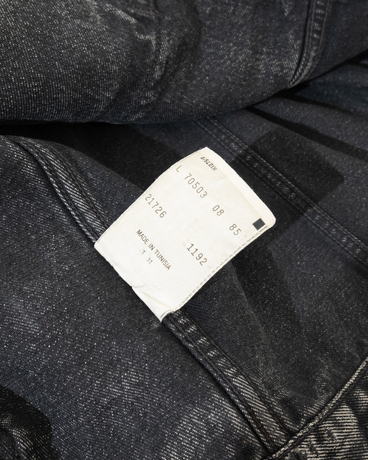 Euro 'Levi's' 70503 black denim jacket