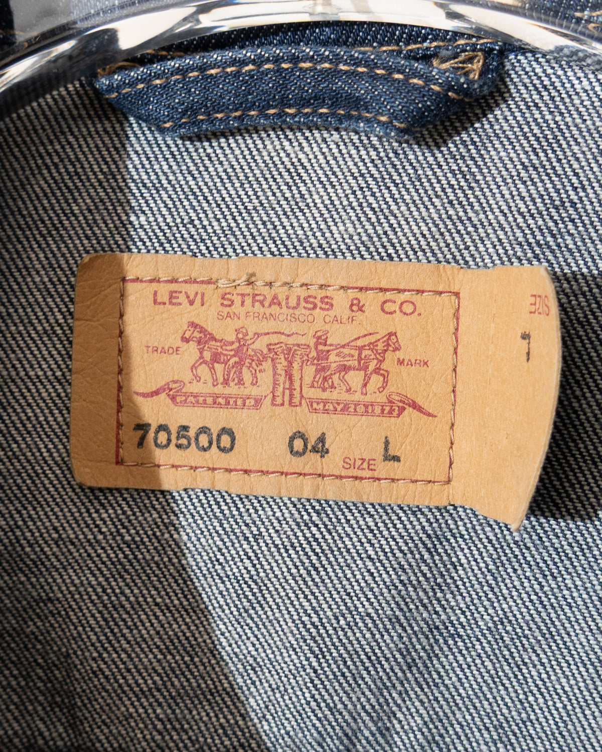 Euro 'Levi's' 70500 denim Jacket