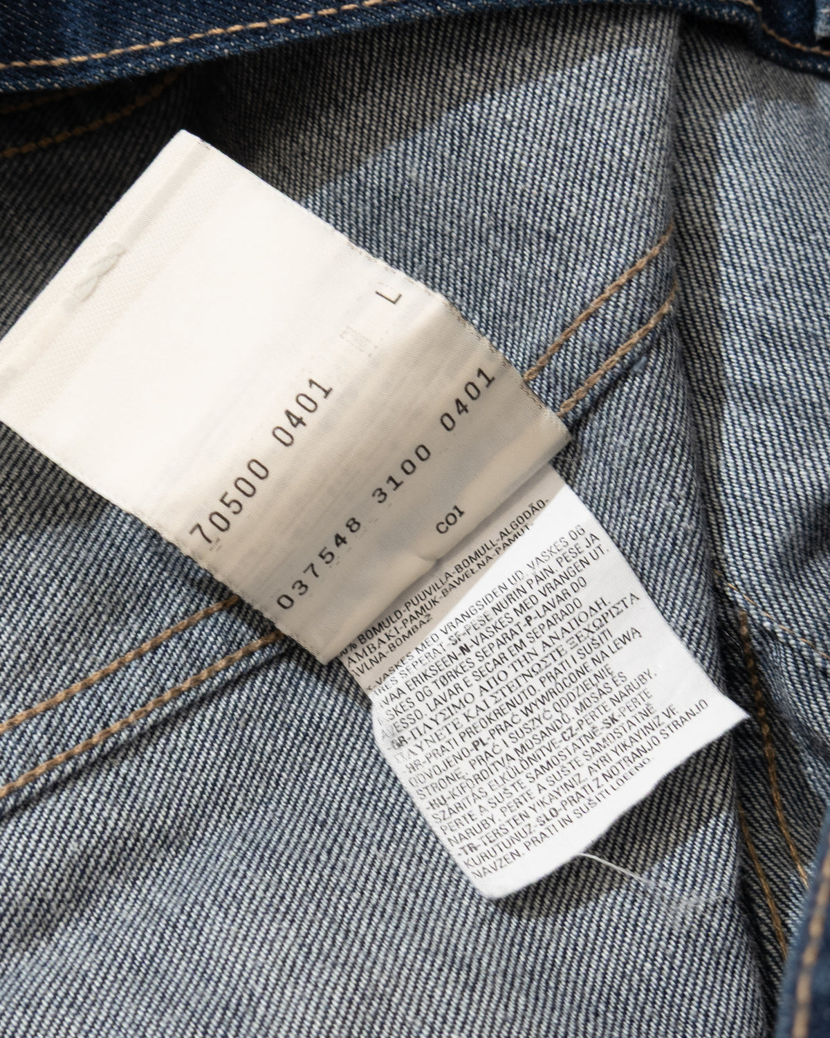 Euro 'Levi's' 70500 denim Jacket