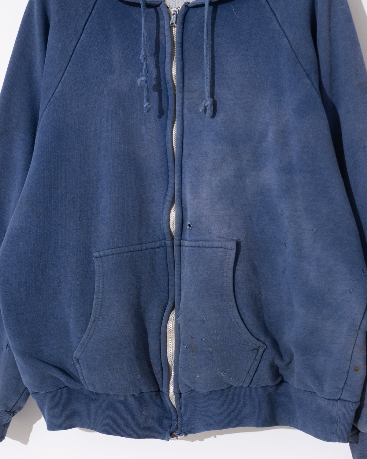 Old thermal liner zip hoodie