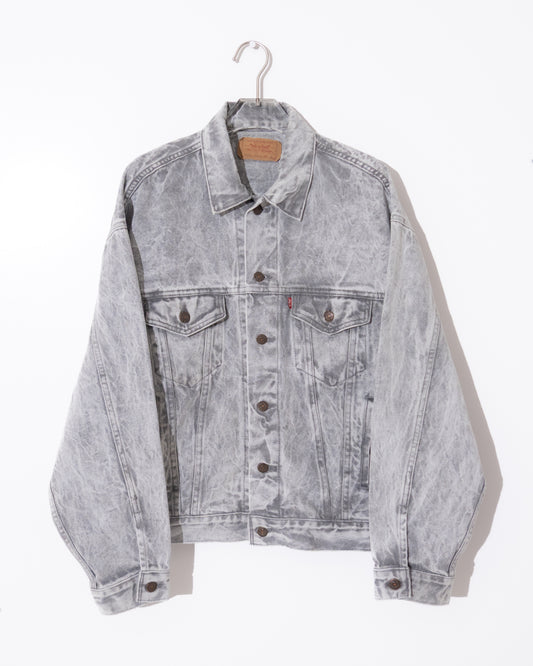 Levi's 70507 gray acid wash denim jacket