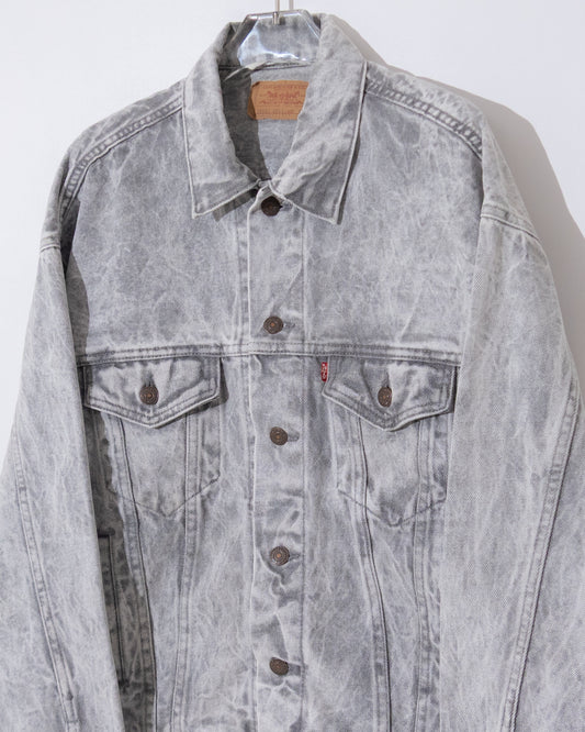 Levi's 70507 gray acid wash denim jacket