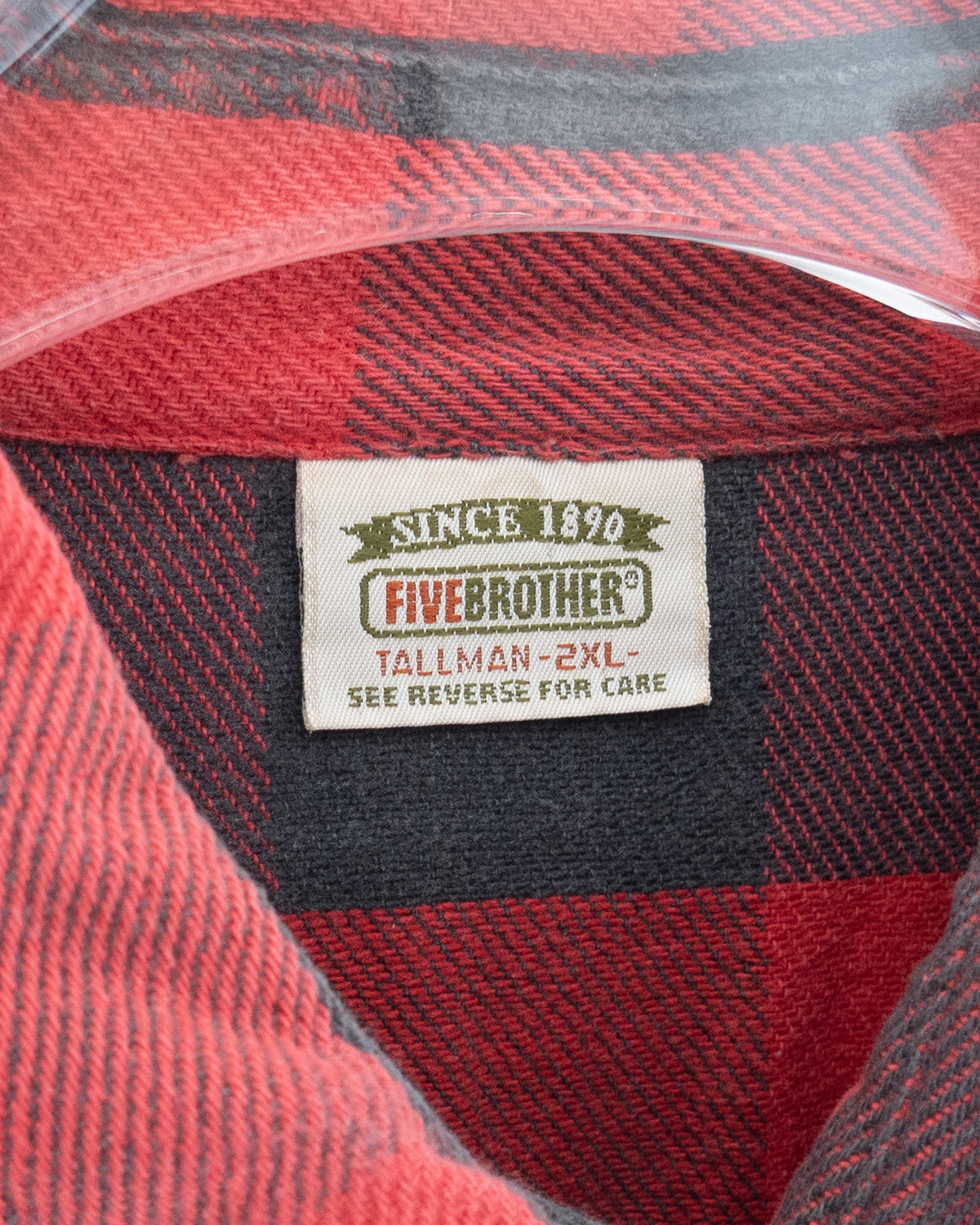 "FIVE BROTHERS" heavy flannel shirt