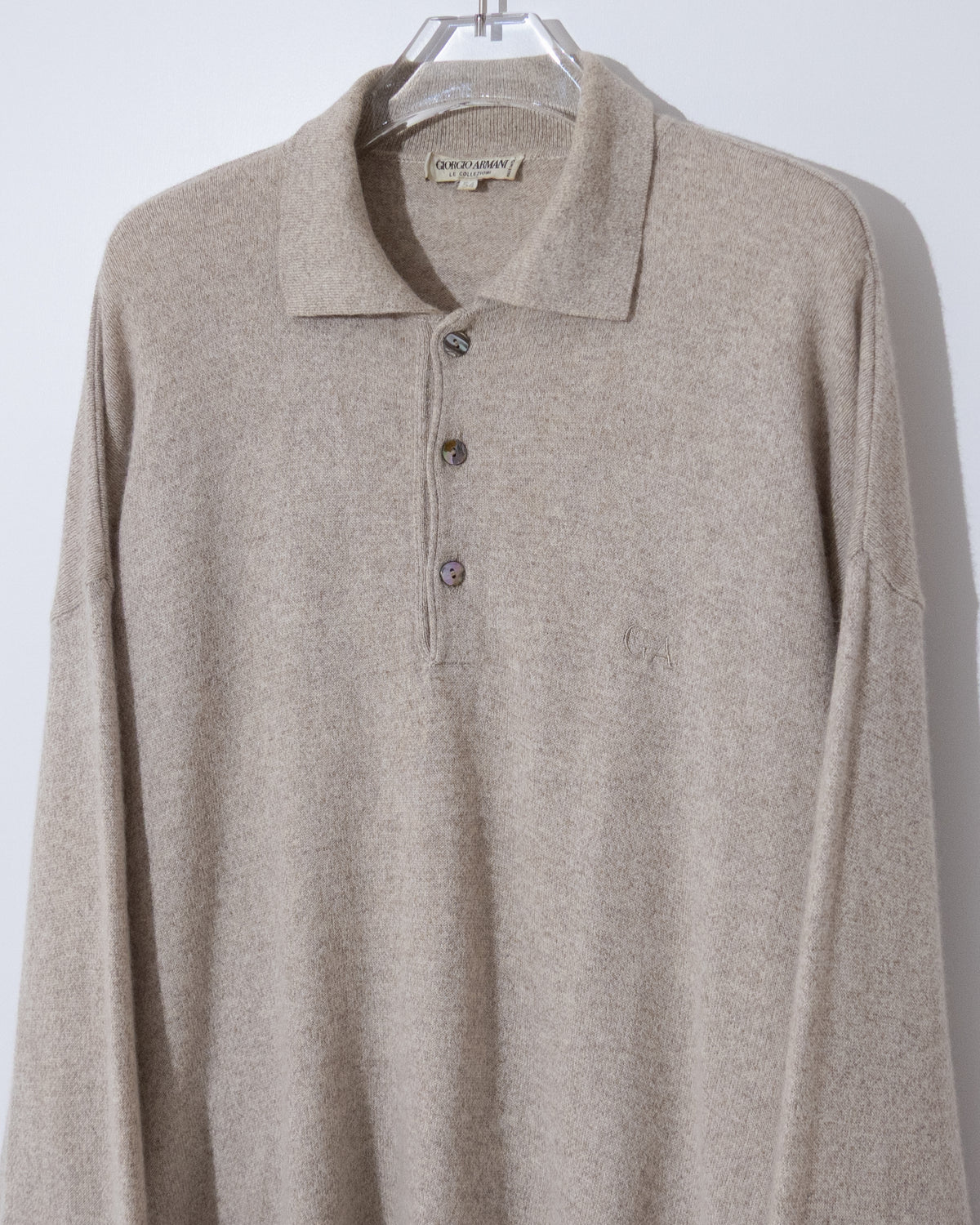"Giorgio Armani" knit polo shirt