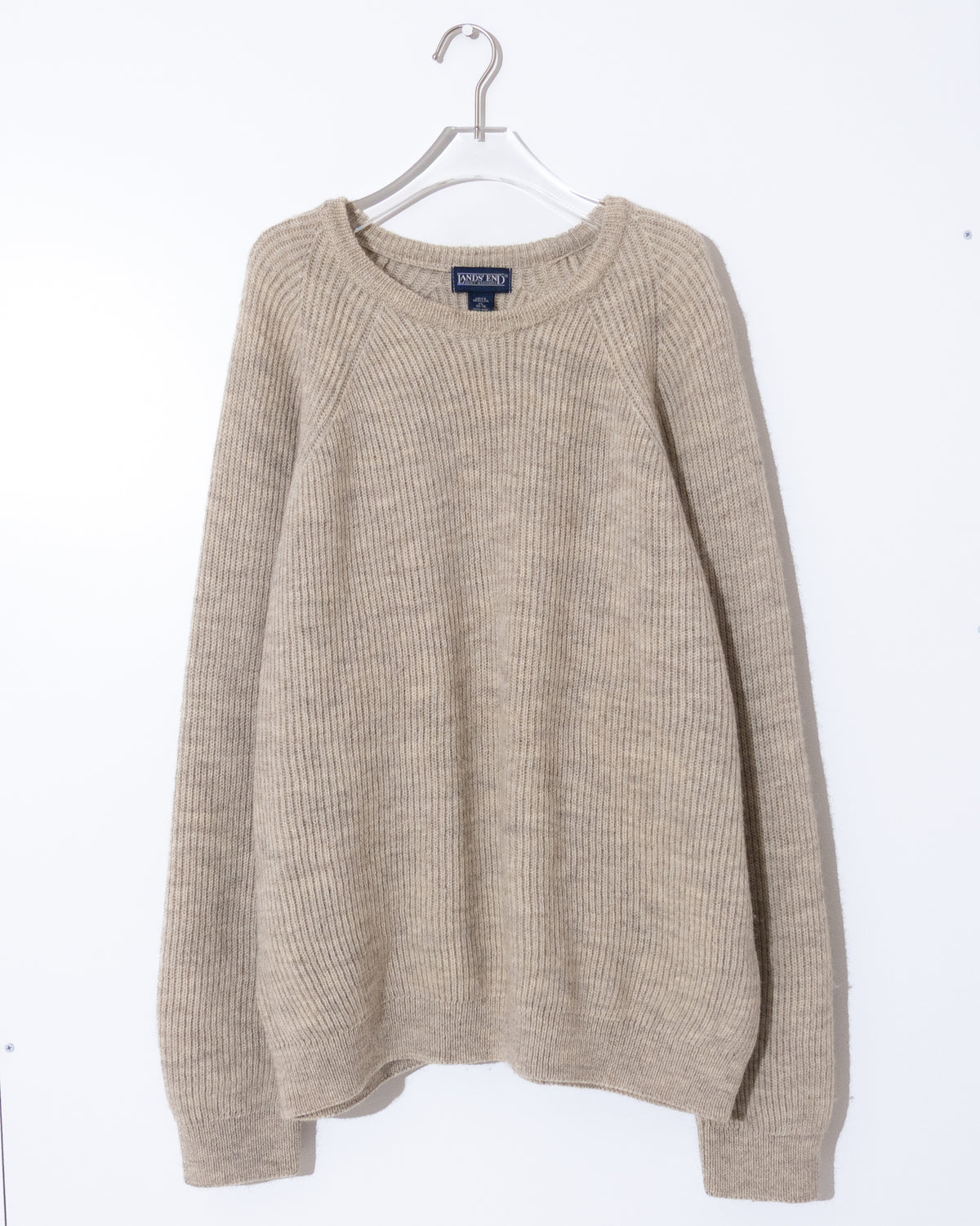 "Lands' End" rib knit sweater