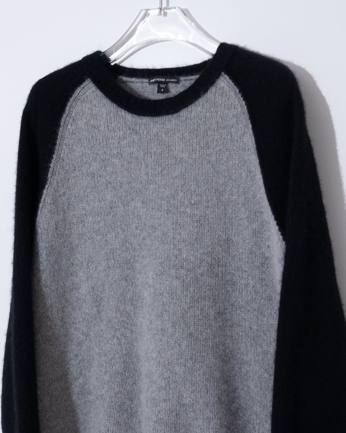 "JAMES PERSE" Two-Tone Cashmere Knit