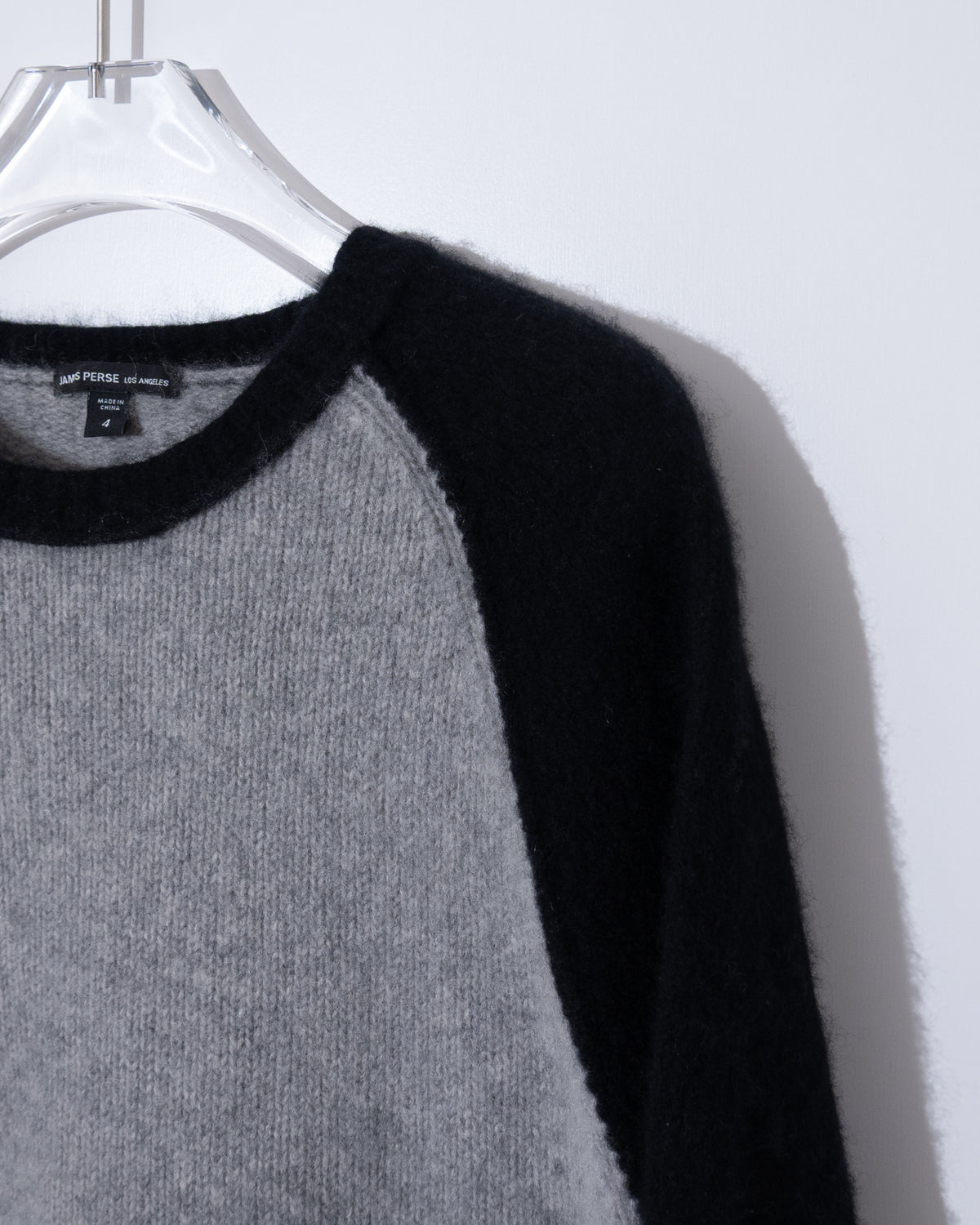 "JAMES PERSE" Two-Tone Cashmere Knit
