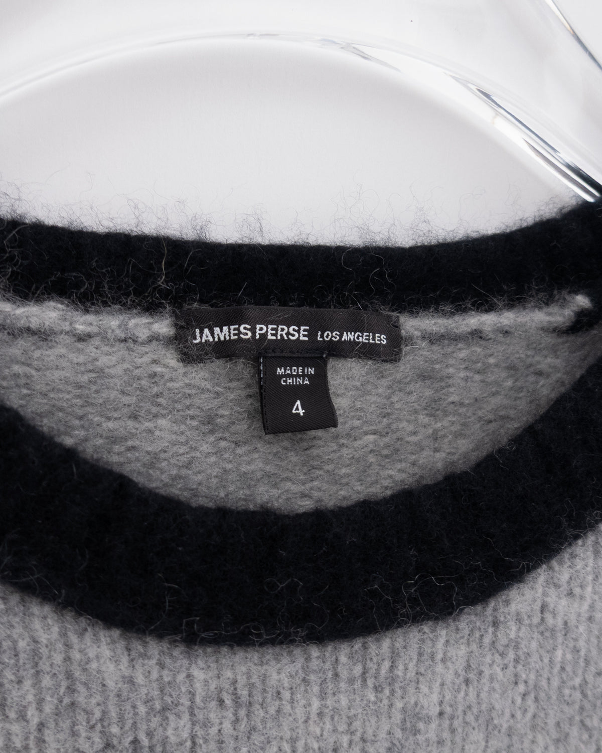 "JAMES PERSE" Two-Tone Cashmere Knit