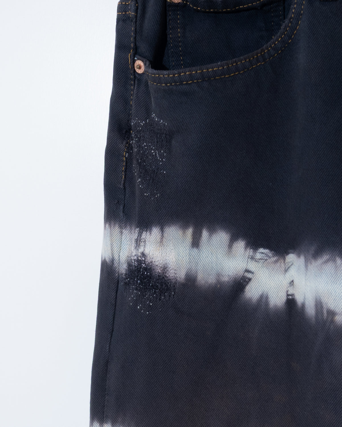 "Levi's" 501 tie dye denim pants