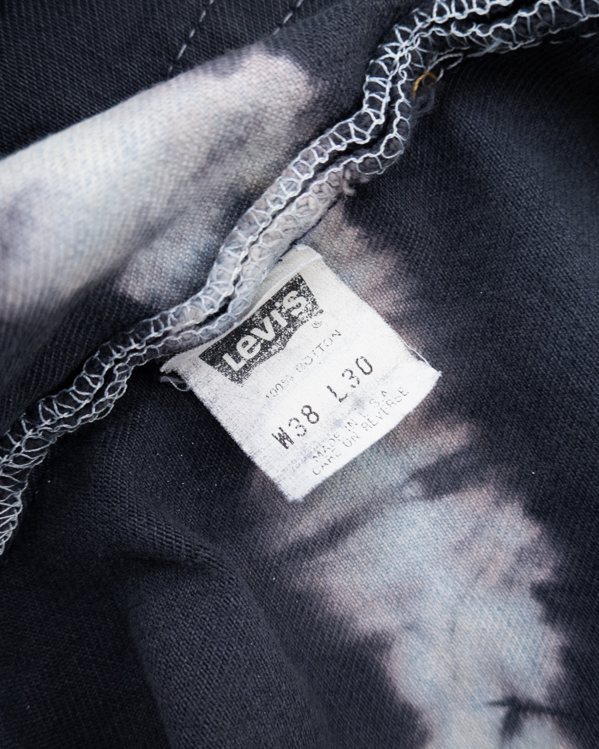 "Levi's" 501 tie dye denim pants