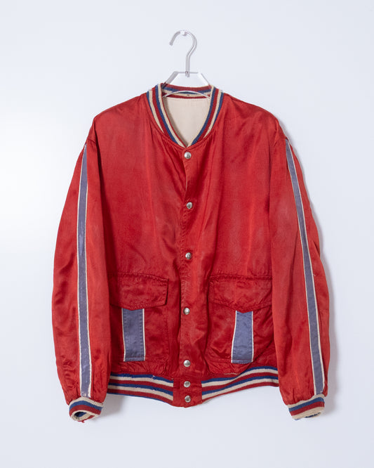 Satin varsity jacket