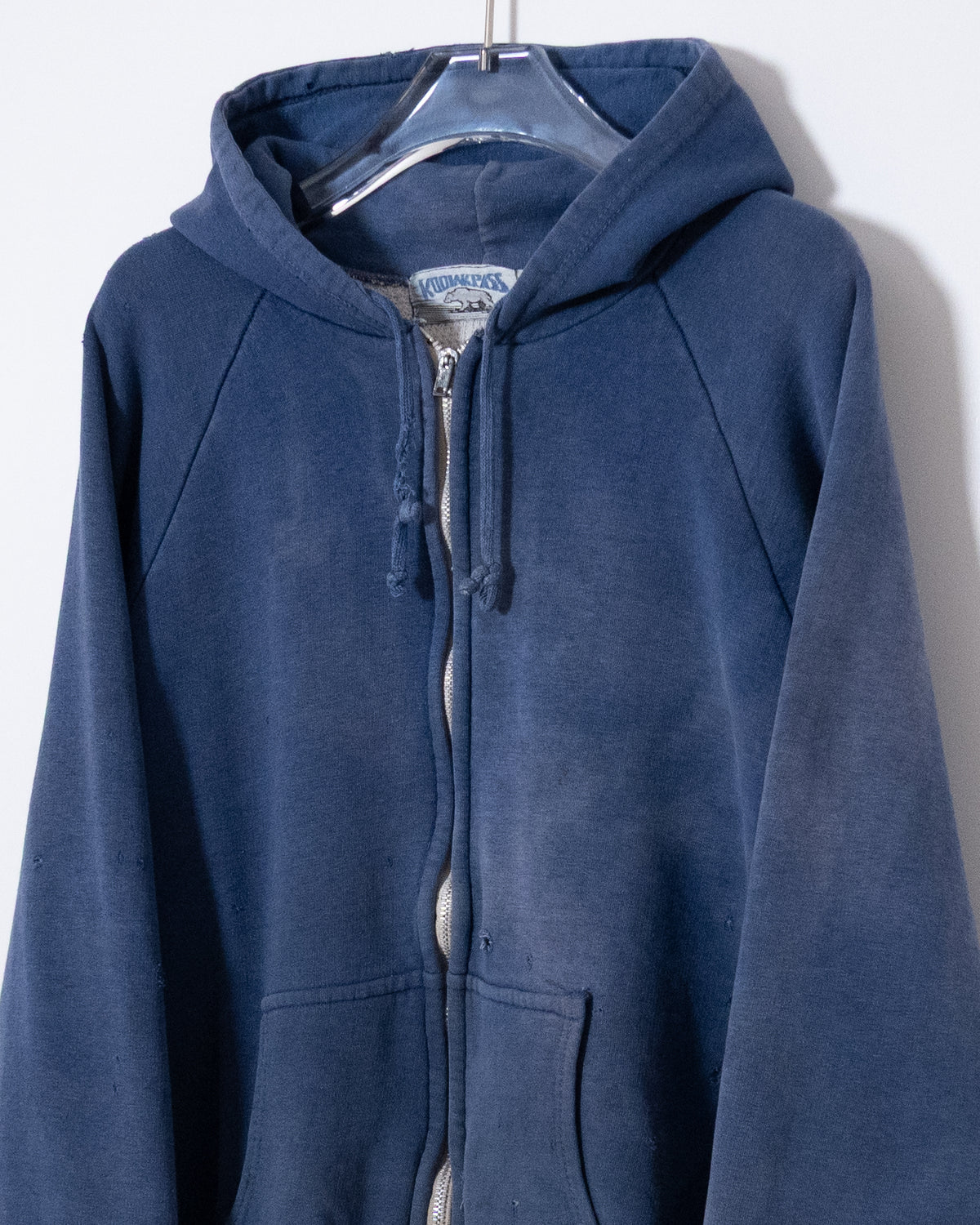 Old thermal liner zip hoodie