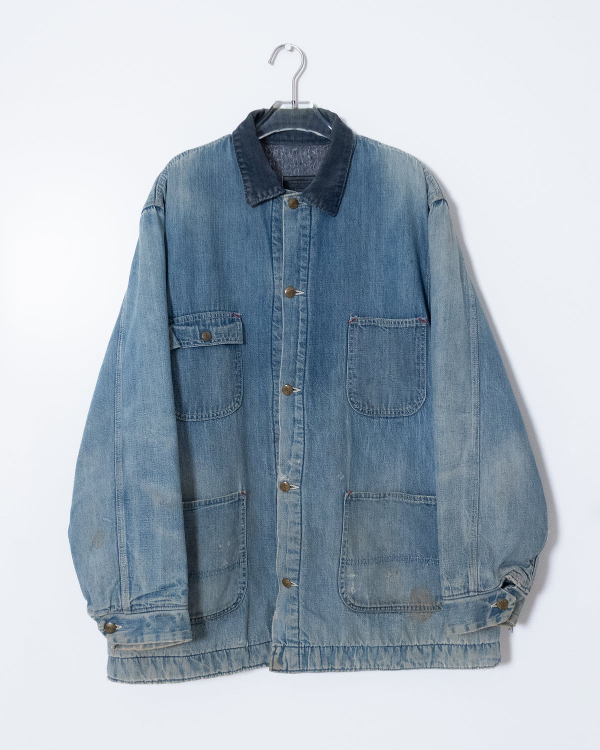"Sears" denim coverall jacket with blanket liner