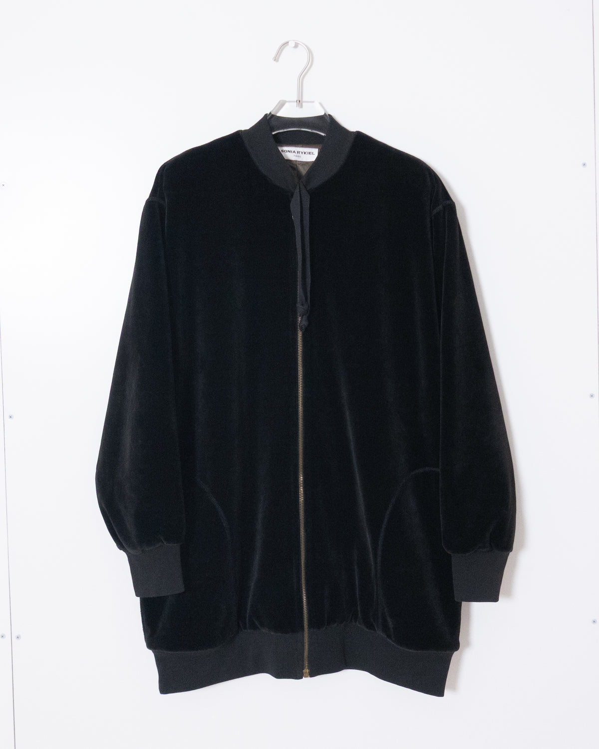 "SONIA RYKIEL" velour bomber jacket