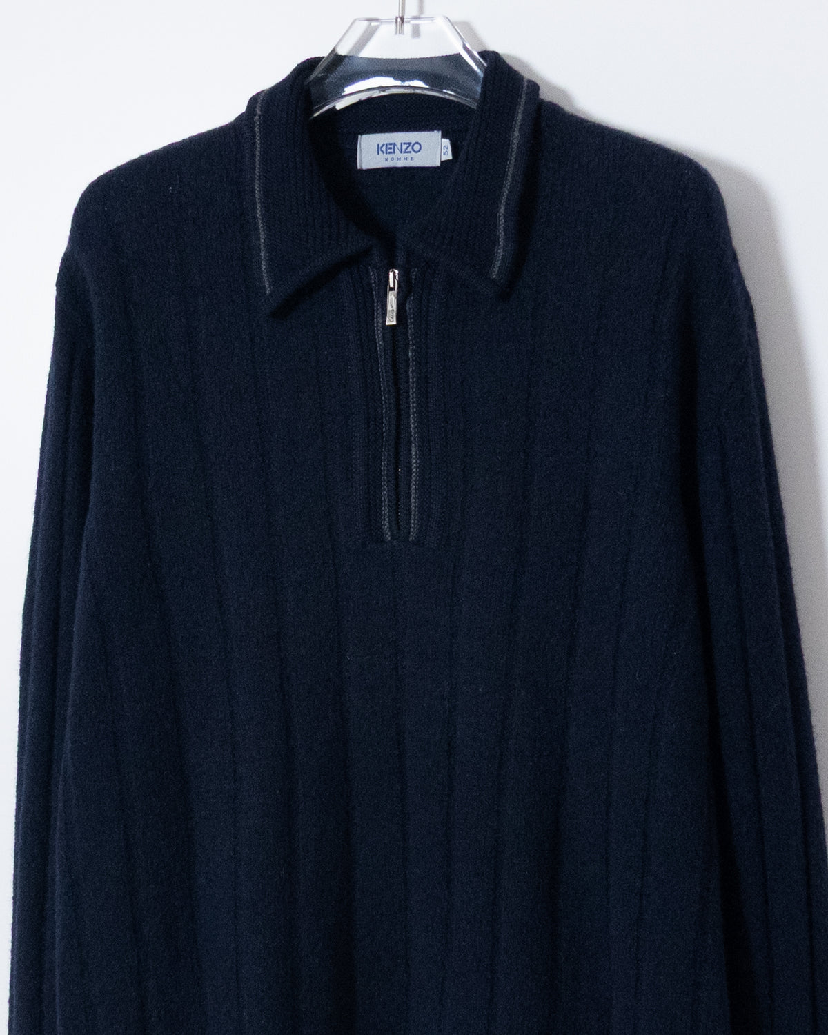 "KENZO" half-zip knit polo