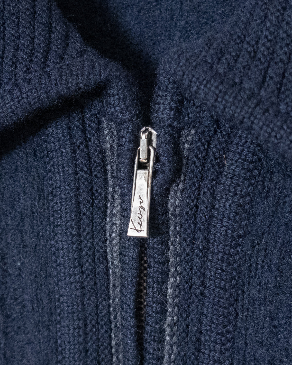 "KENZO" half-zip knit polo