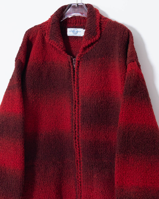 shadow stripe ecuador hand knit jacket