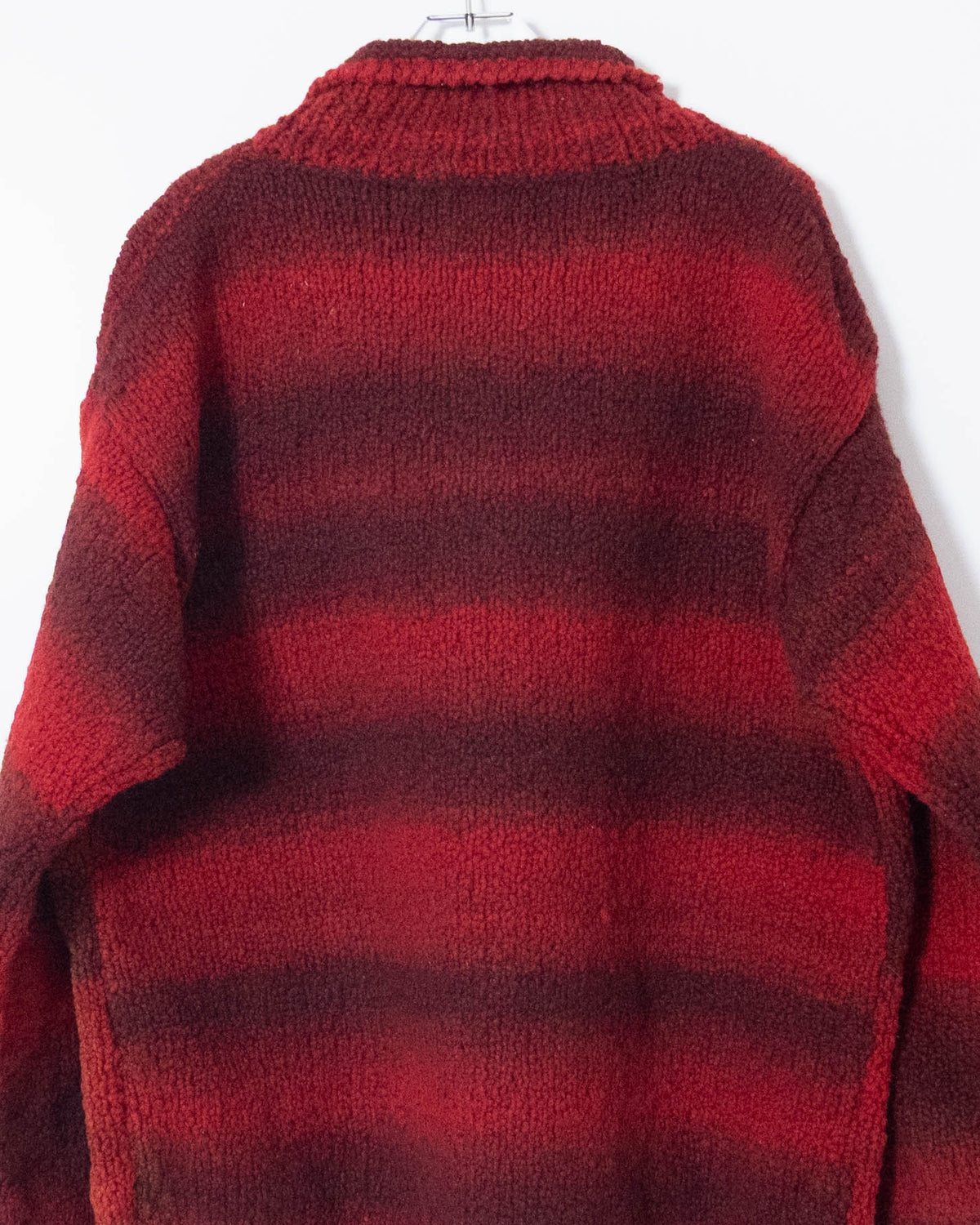 shadow stripe ecuador hand knit jacket