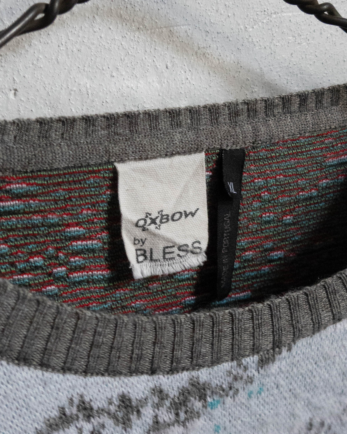 "OXBOW/BLESS" CHERLOK SKOLPEN 3D knit sweater
