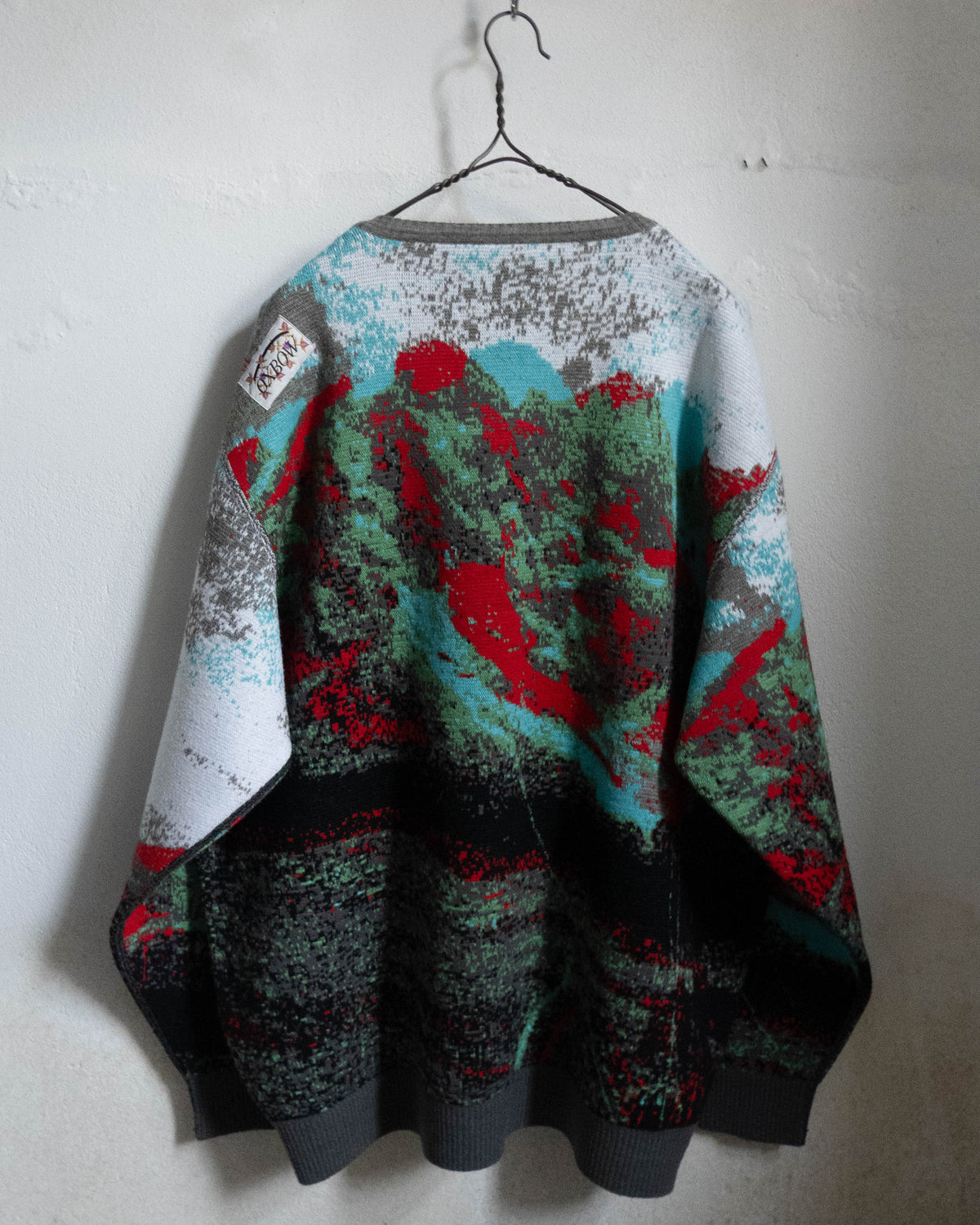"OXBOW/BLESS" CHERLOK SKOLPEN 3D knit sweater