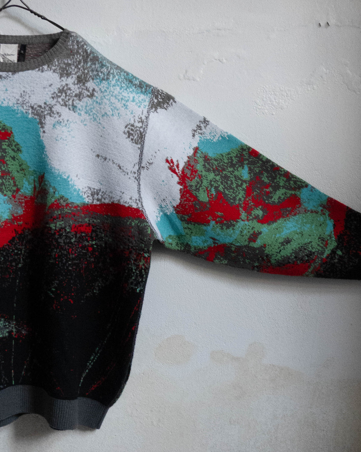 "OXBOW/BLESS" CHERLOK SKOLPEN 3D knit sweater