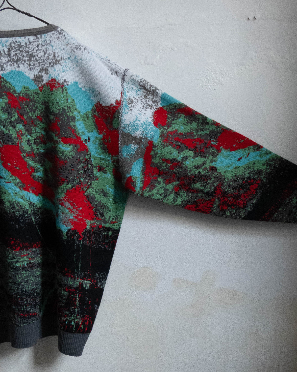 "OXBOW/BLESS" CHERLOK SKOLPEN 3D knit sweater