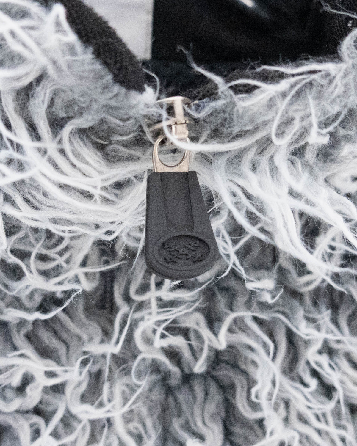"OXBOW" half-zip faux fur pullover jacket