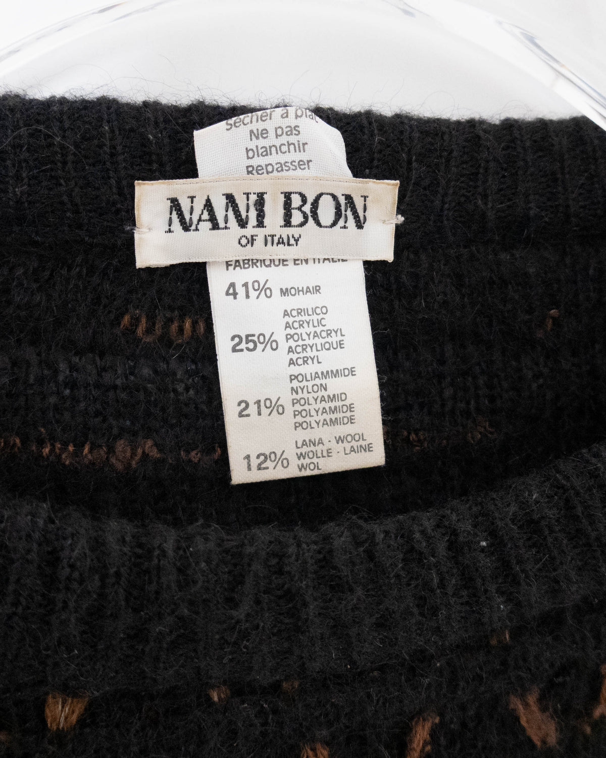 "NANI BON" mohair knit sweater