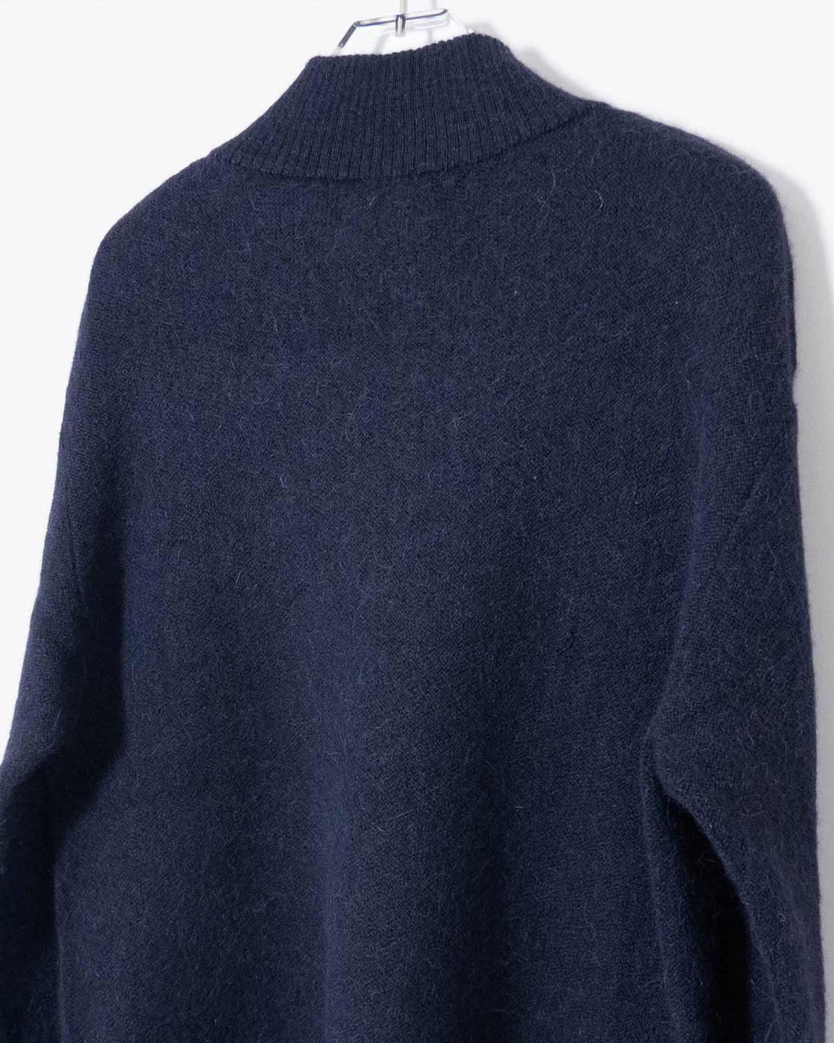 "Paul Stuart" half-zip alpaca knit sweater